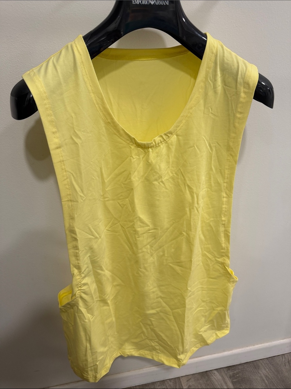 Emporio Armani Yellow Muscle Tank - Lightweight Summer Staple